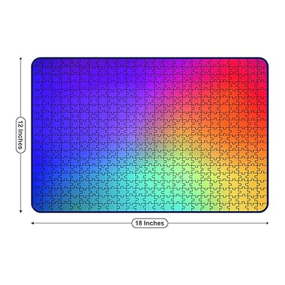 Webby Multicolour Gradient Wooden Jigsaw Puzzle 500 Pieces