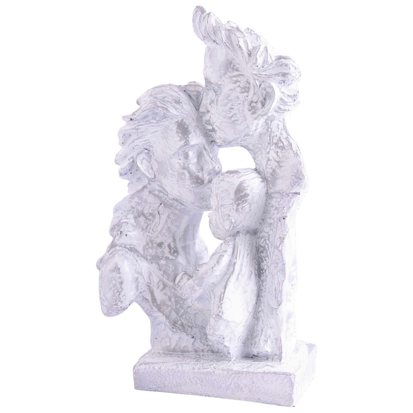 MOTHER and Father with Child Love golden Statue showpiece for Home Decor and Gifting