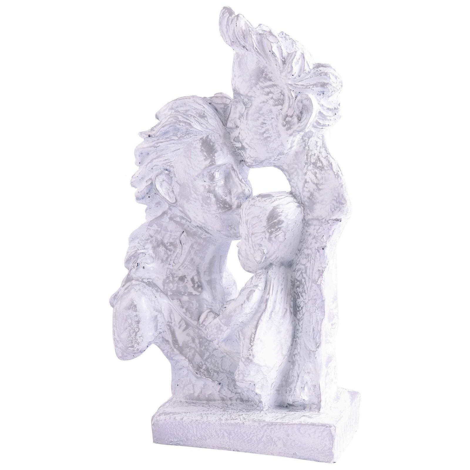 MOTHER and Father with Child Love golden Statue showpiece for Home Decor and Gifting