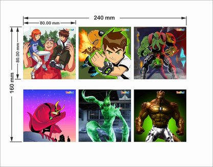 Wooden Jigsaw Puzzles - Ben 10 Anime Cartoon Characters