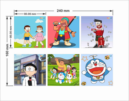 Wooden Jigsaw Puzzles - Doraemon & Friends Anime Cartoon Characters