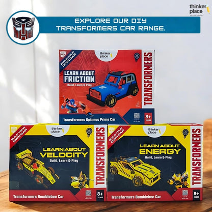 Transformers Bumblebee DIY  Race Car- Learn about Velocity