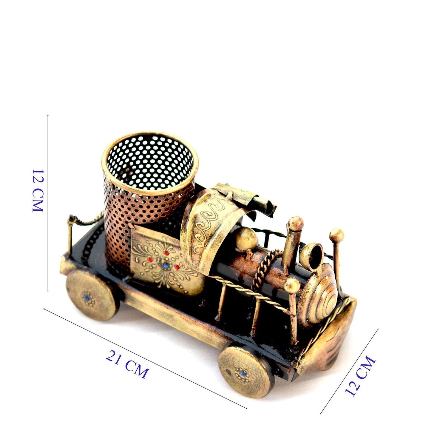 Brass Train Pen Holder