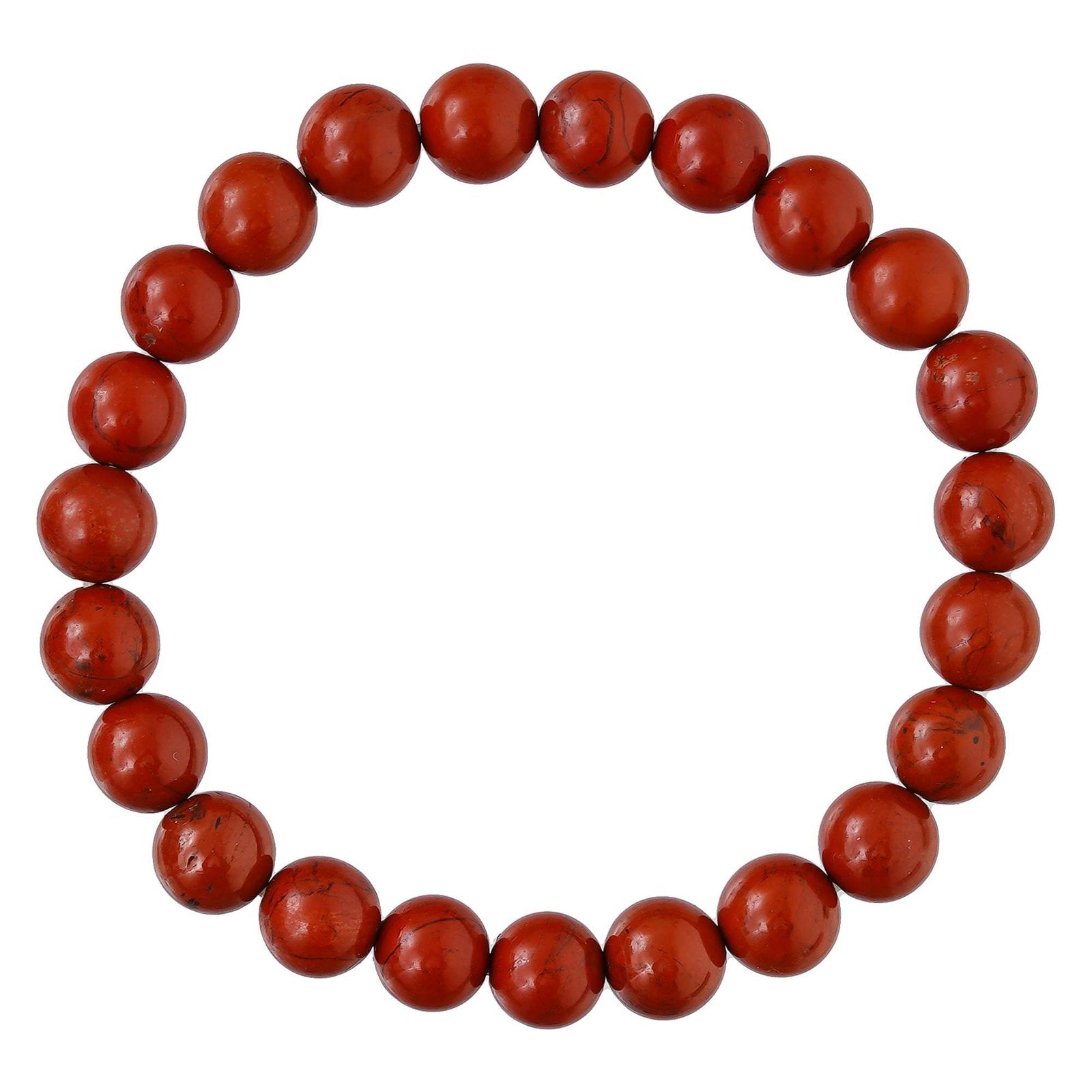 Red Jasper Bracelet for Women Men’s Gifts – Protection Healing Crystal Bracelet – 8mm Gemstone Beaded Adjustable
