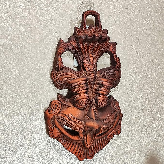 KridayKraft Metal Nazar Battu with Naag Ganesha for Evil Eye Protection and Bad Eye Copper