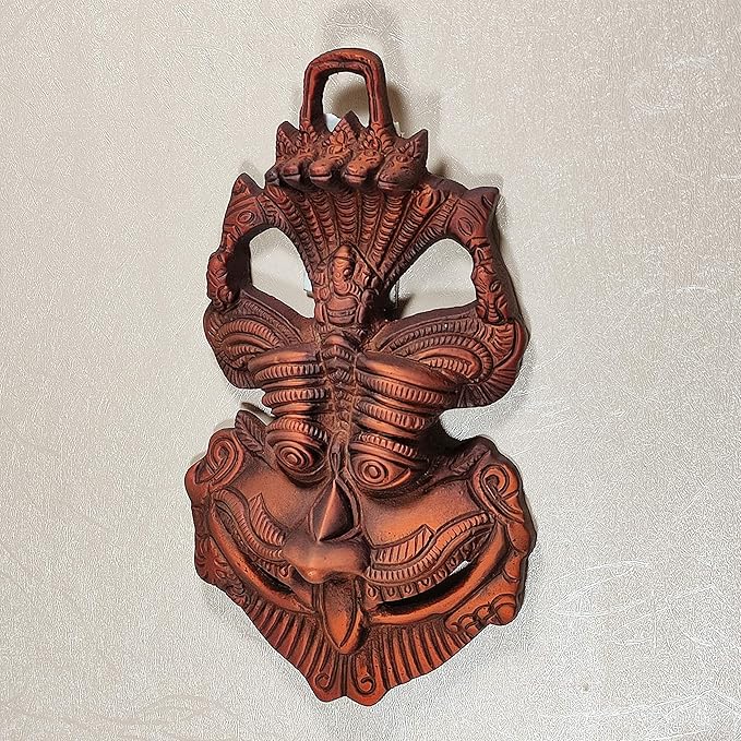 KridayKraft Metal Nazar Battu with Naag Ganesha for Evil Eye Protection and Bad Eye Copper