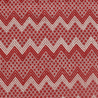 Sashaa World Chevron Blanket Throw Colour Red & White
