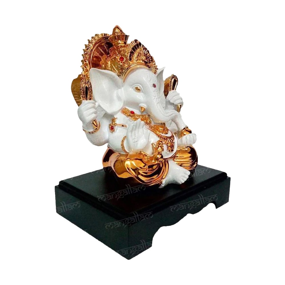 Svastika Four Armed Lord Ganesha Idol
