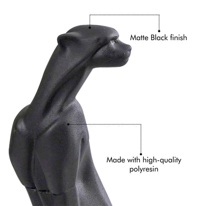 Artarium Abstract Art Sitting Panther Figurine Idol