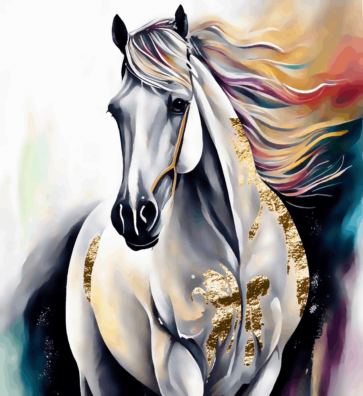 White Horse Running