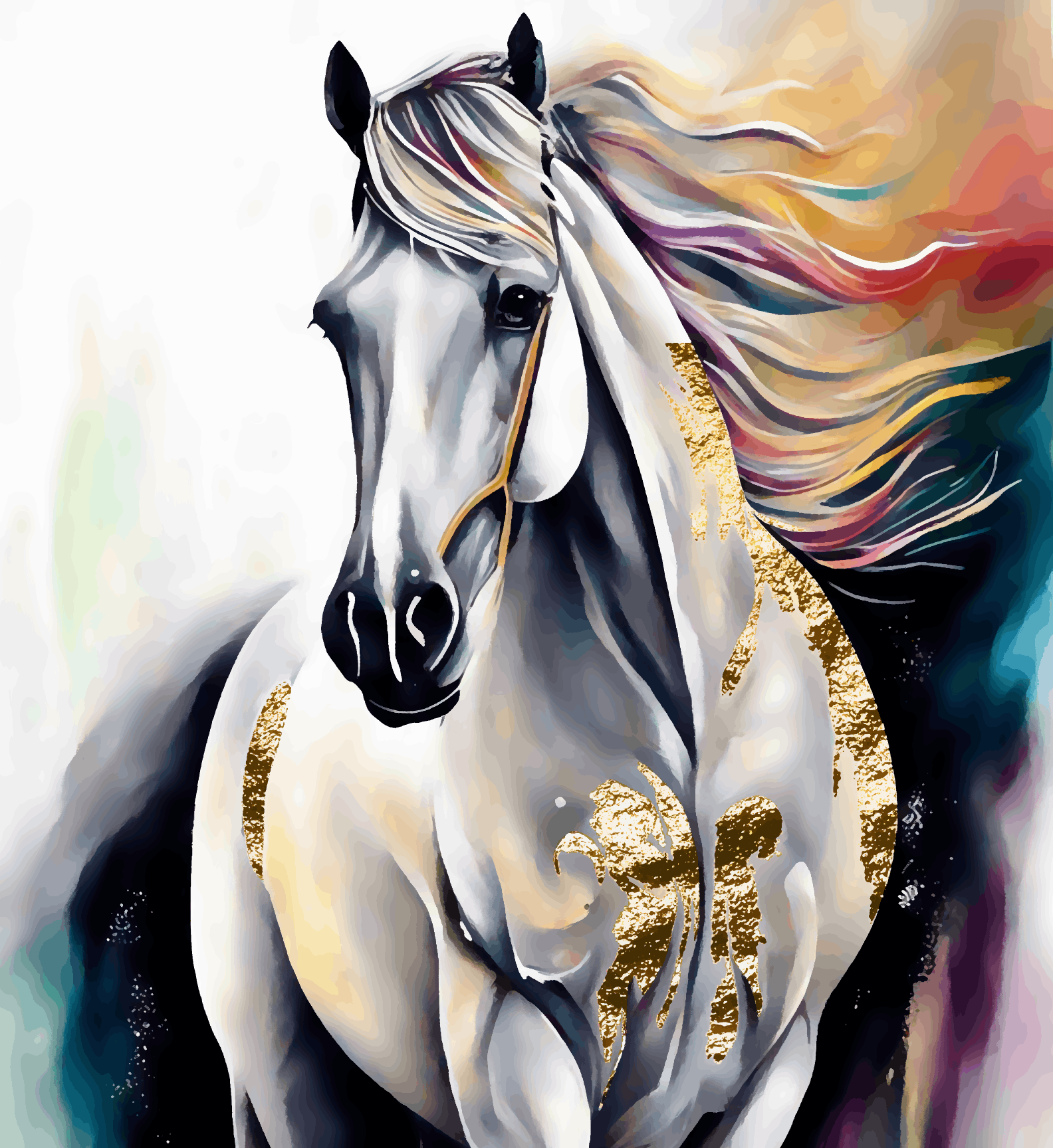 White Horse Running