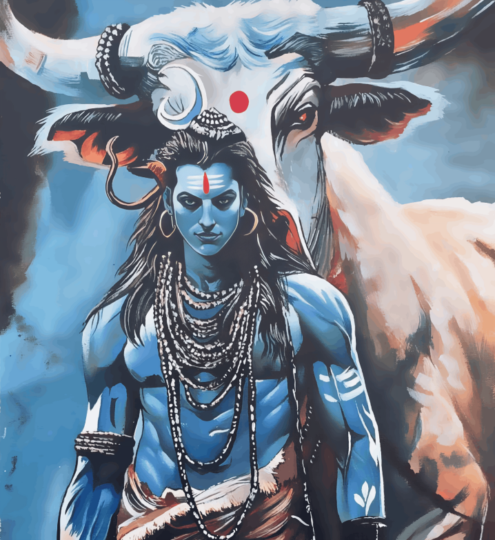 Lord Shiva with Bull (Nandiji)