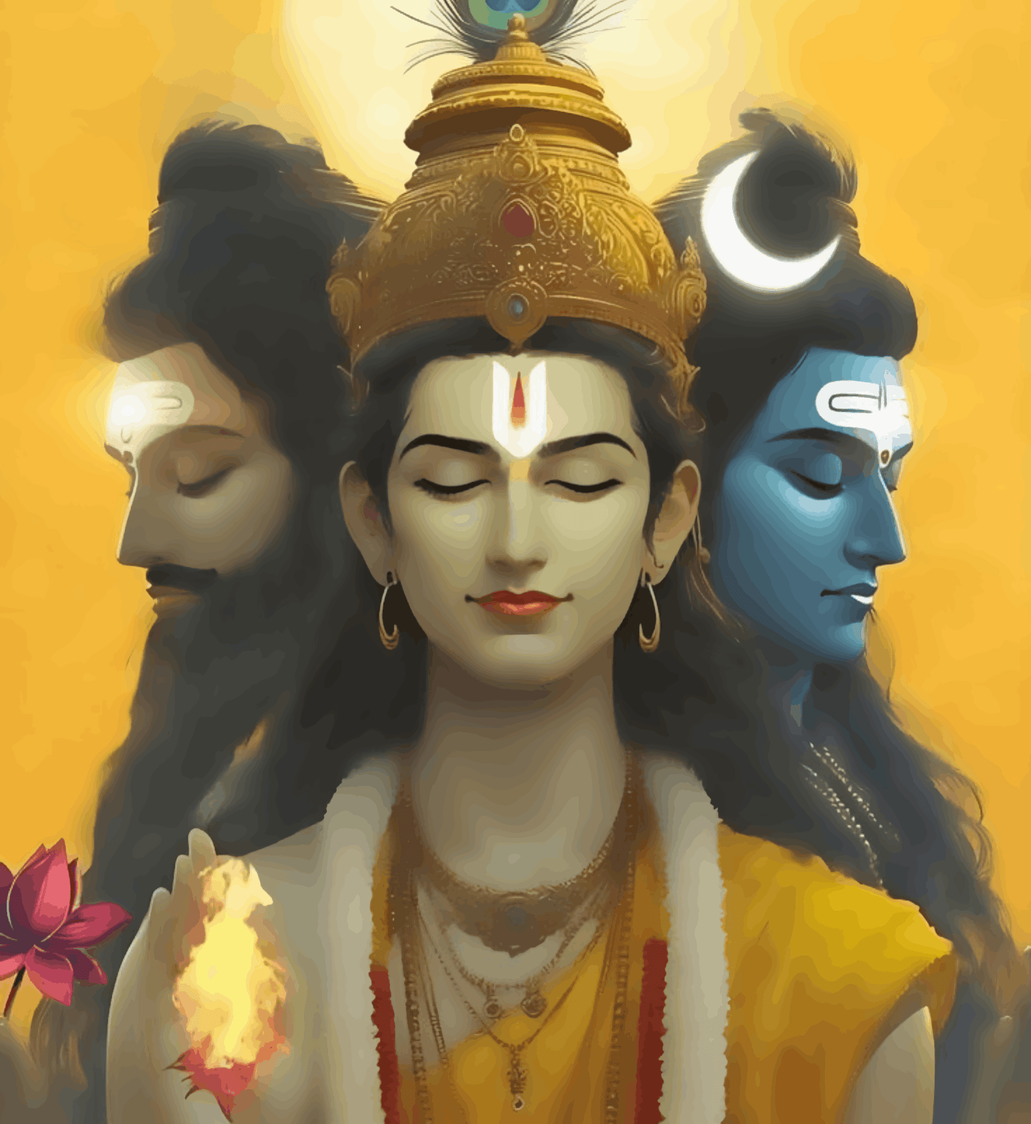 Trimurti : BrahmaVishnuMahesh : shiva