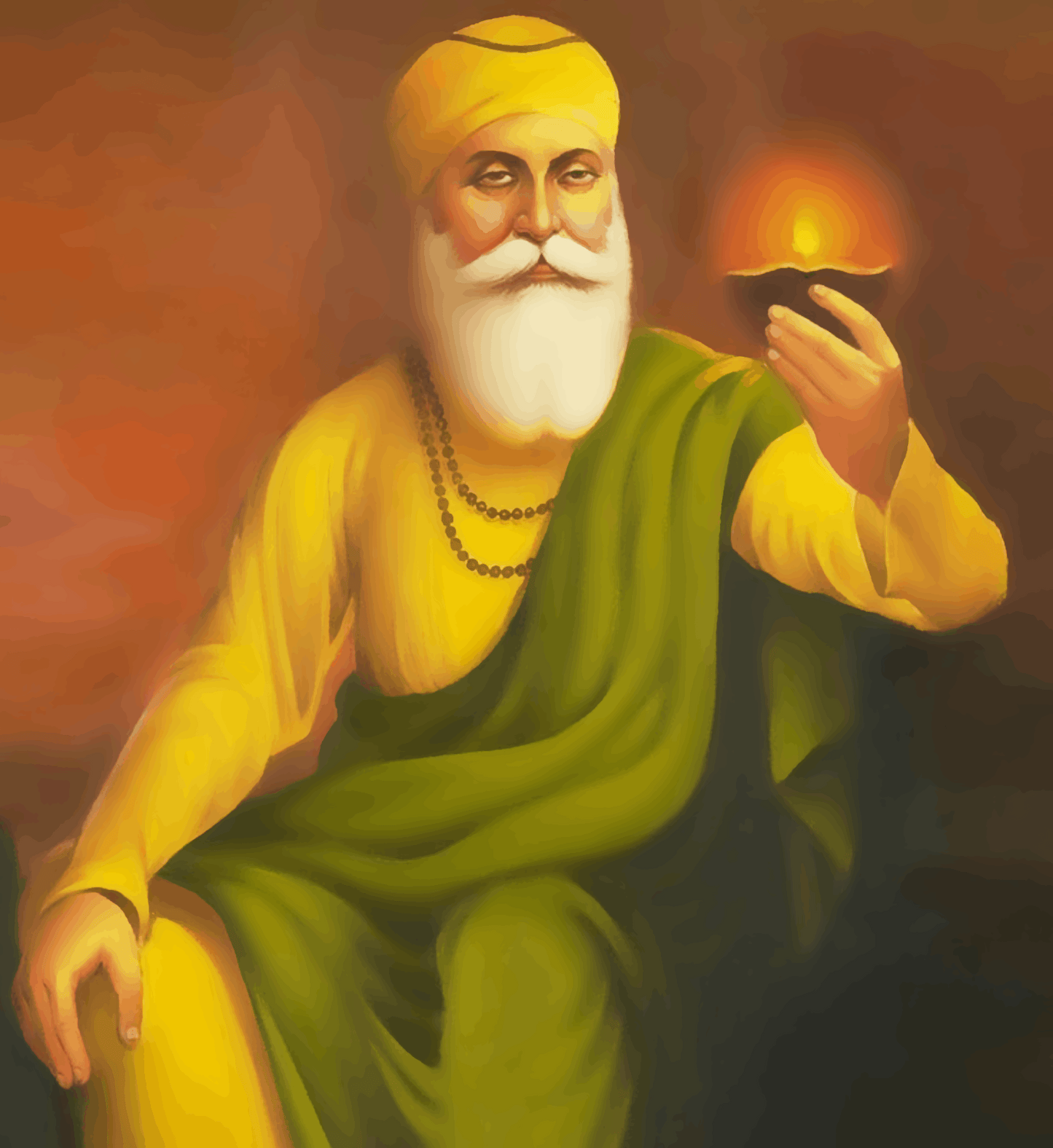 Guru Nanakji Holding Jyot