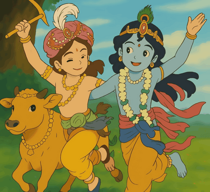 Gokul ke Masti Raajkumar - Ghibli Addition Krishna and Balram
