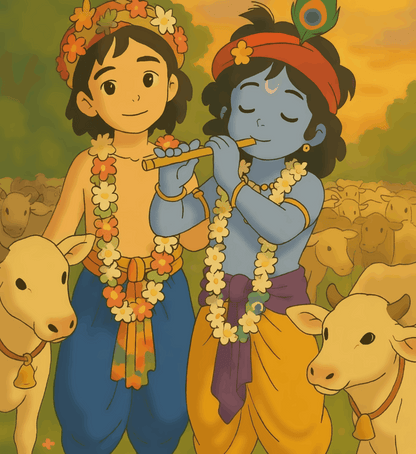 Mitrata ka Mahan Adarsh - Ghibli Addition Krishna and Sudama