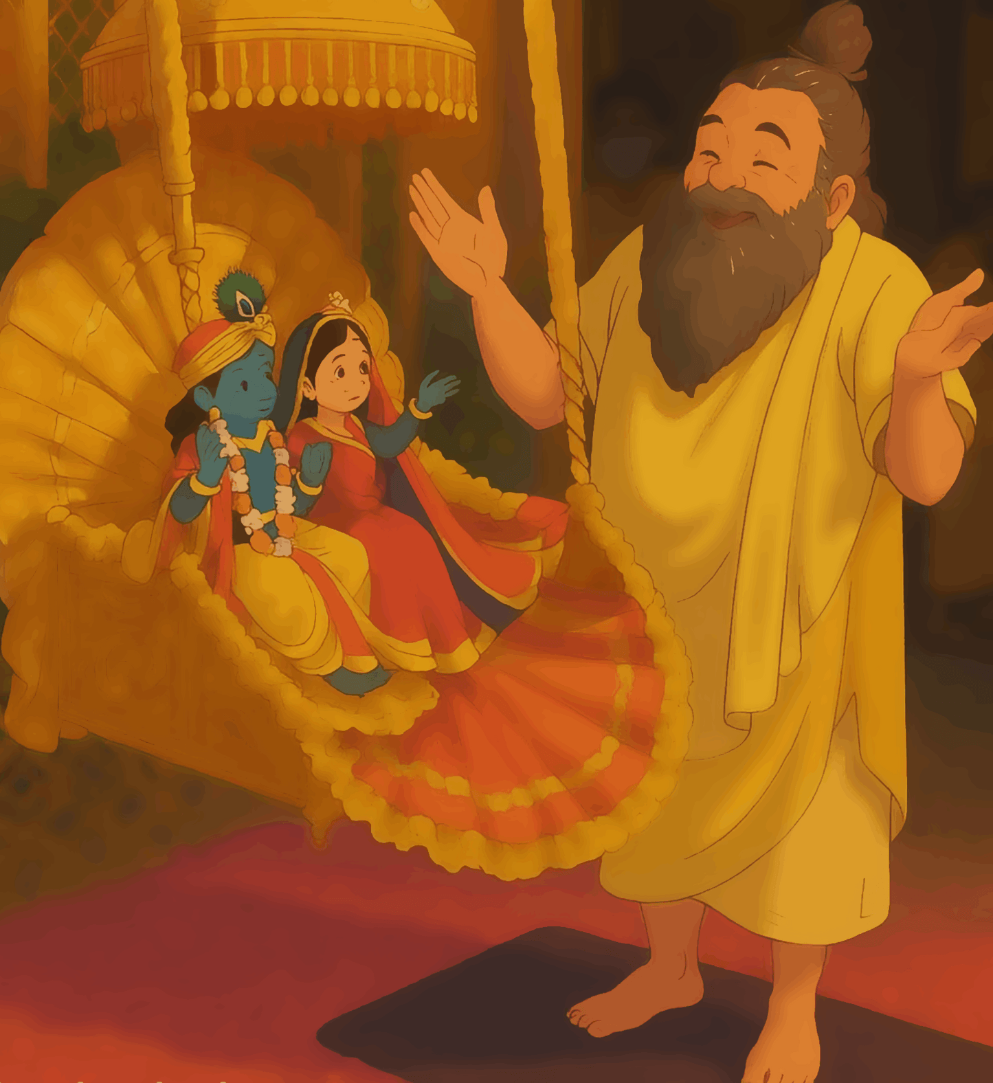 The Divine Lullaby  - Ghibli Addition Radha Krishna