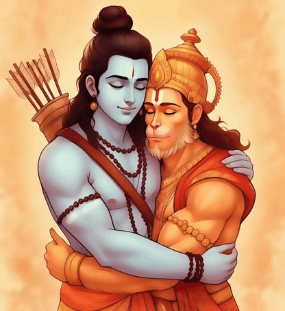 Rama and Hanumana
