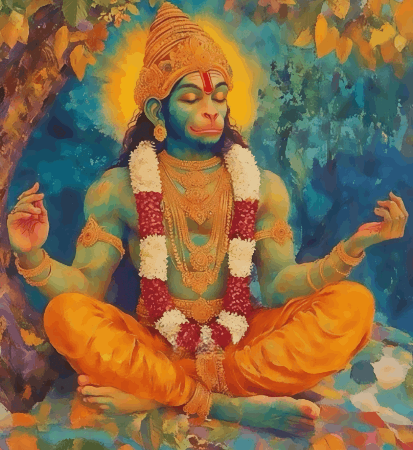 Meditative Might Hanumanji
