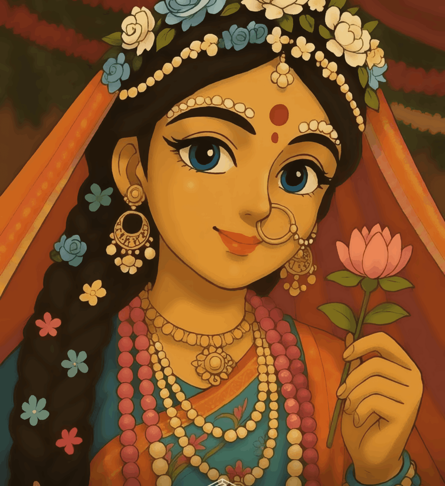 Shree Radha Rani - Ghibli Edition