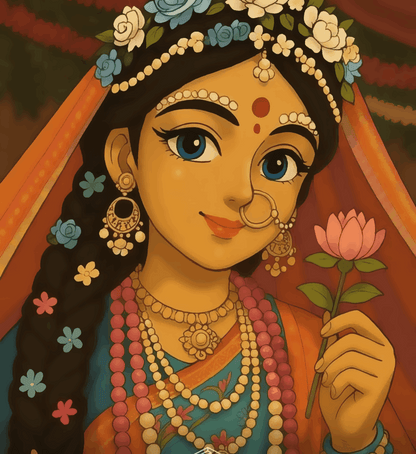 Shree Radha Rani - Ghibli Edition