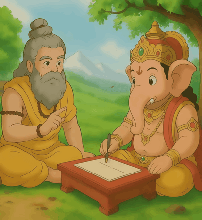 Ved Vyasji Ganesh - Ghibli Addition