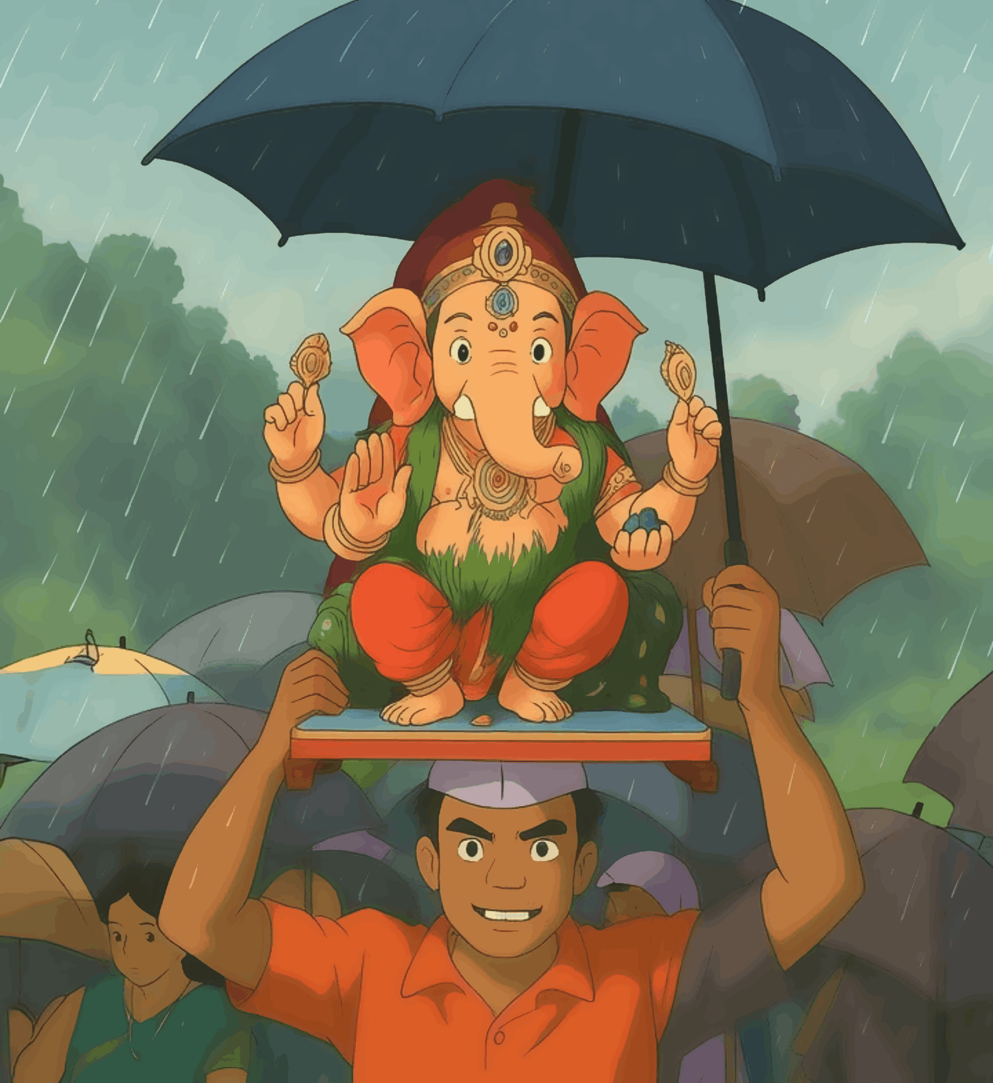 Ganesh Aagman - Ghibli Addition