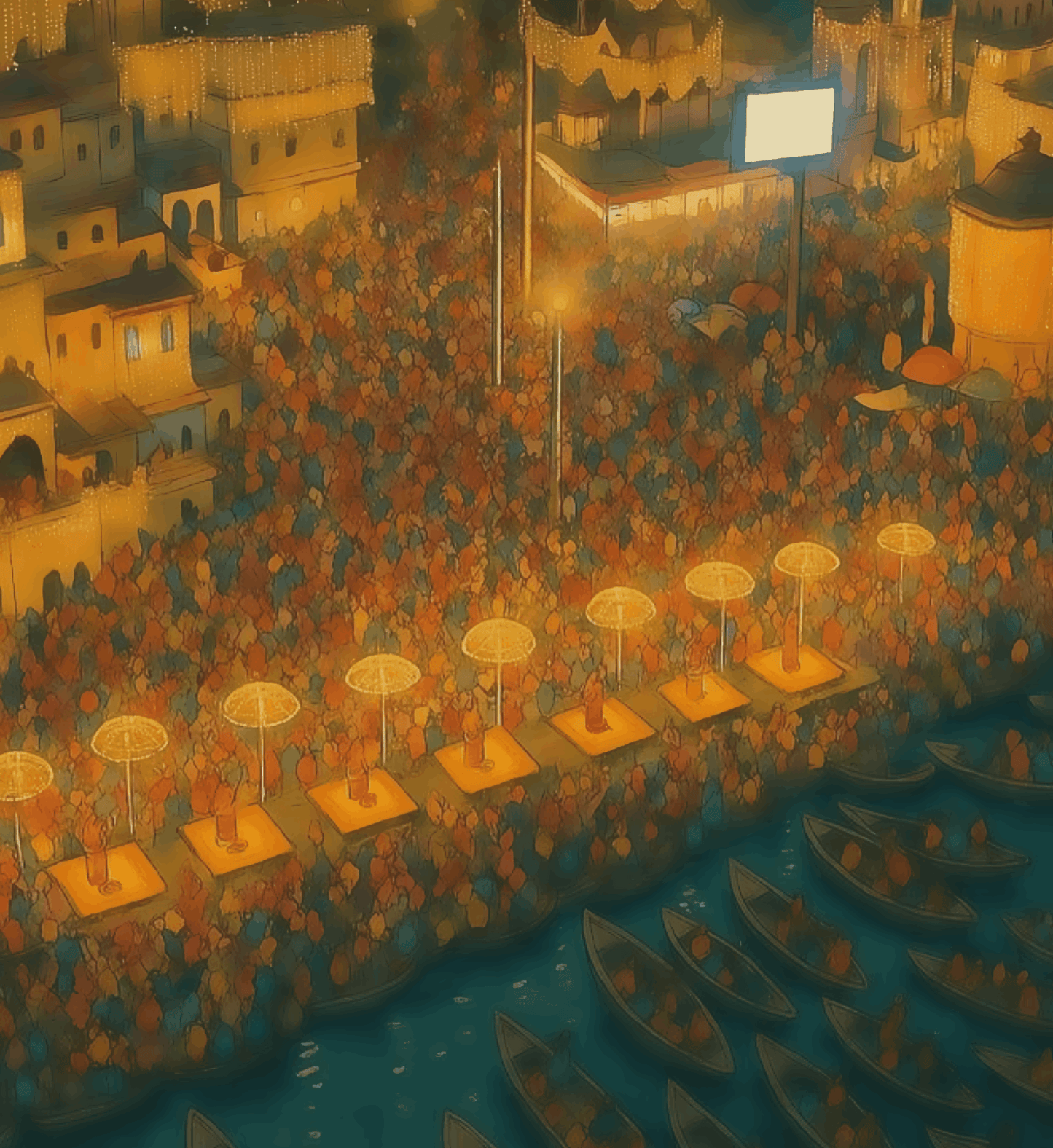 A Night of Thousand Diyas - Ghibli Edition Ganga Aarti