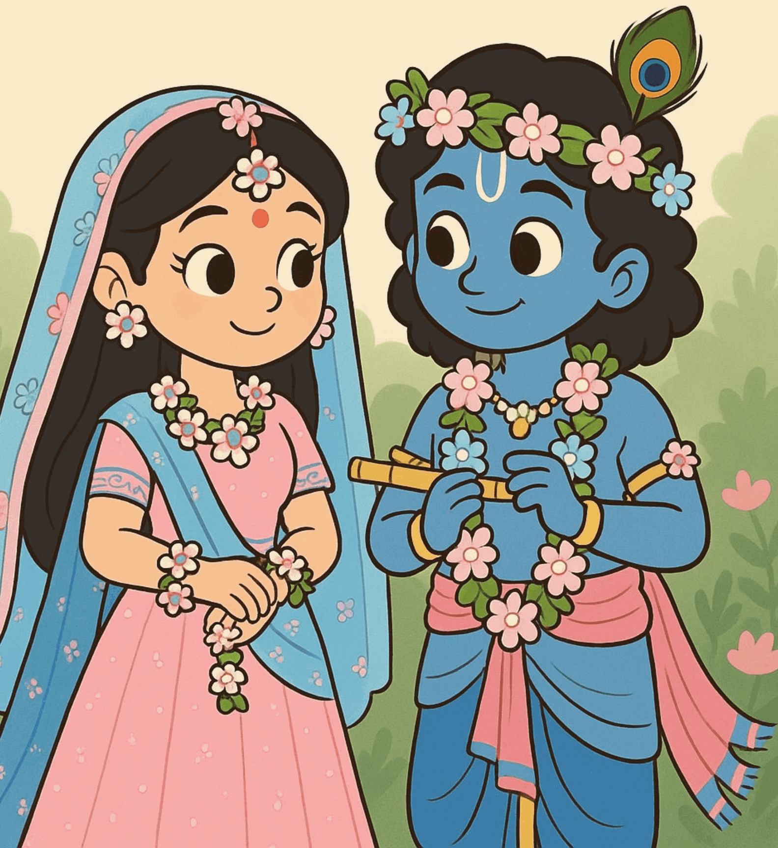 Janmashtami ka Prem Milan - Radha Krishna