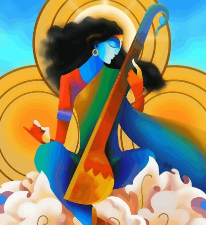 Saraswati Maa Abstract