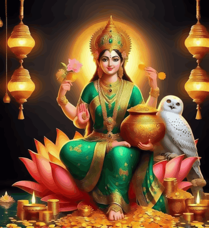 Laxmi Maa with Owl