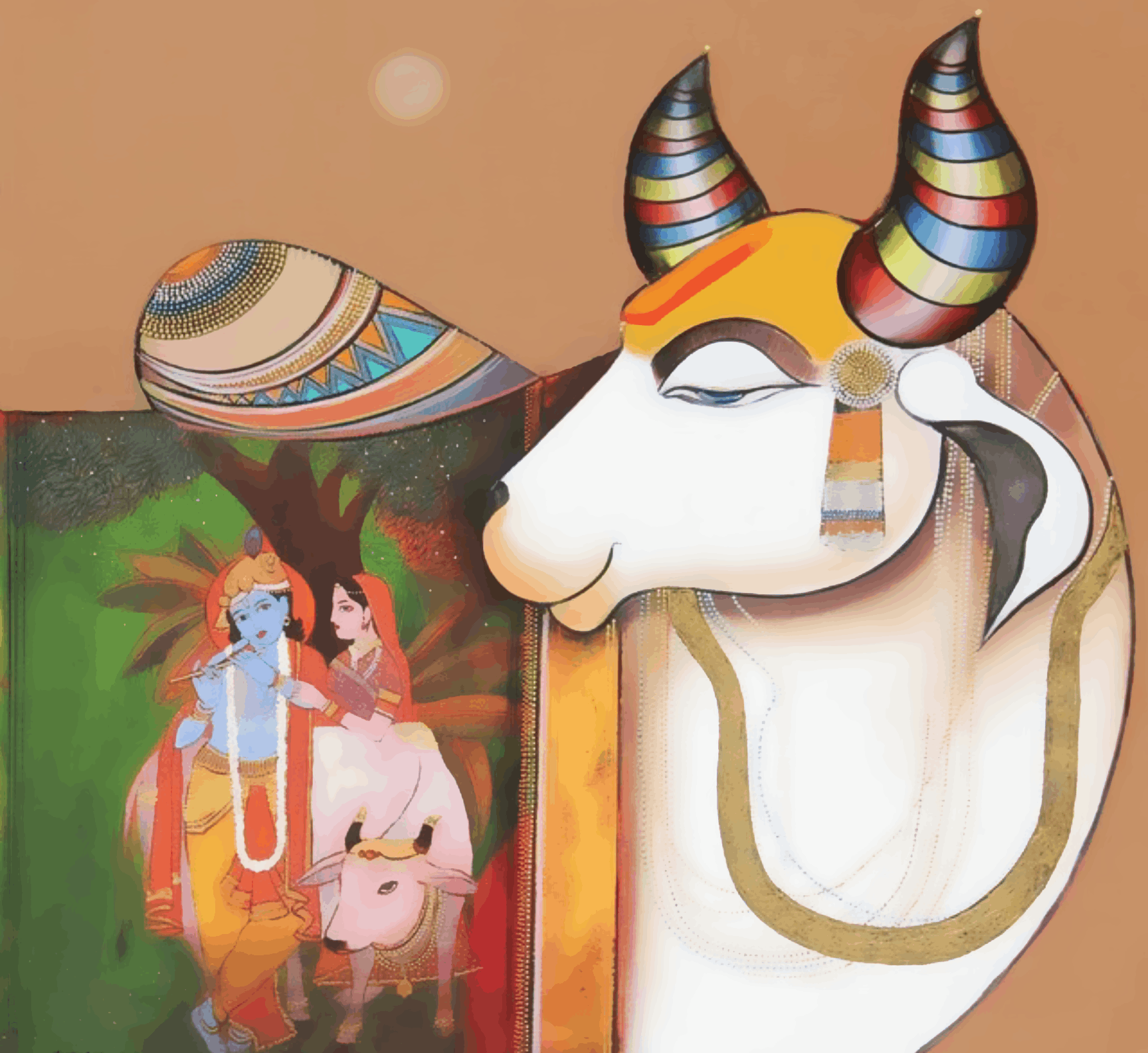 Kamdhenu with Krishnaji