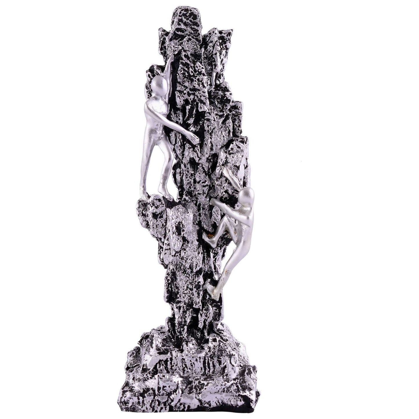 Men Sitting on Ball Showpiece for Home Decor Showpiece, Atlas Sculpture for Office Table Décor multicolour