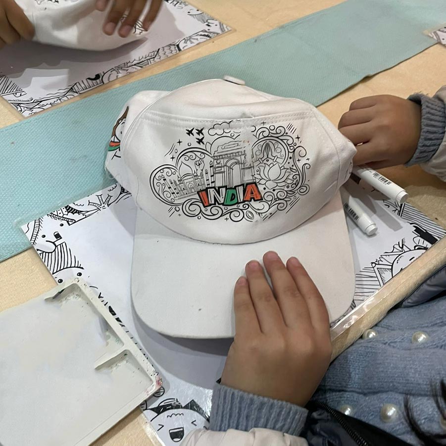 DIY Indian Cap Coloring Kit | 3years+