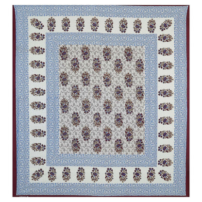 100% Pure Cotton Traditional Printed Bedsheet for Double Bed King Size Bedsheet with 2 Pillow Covers