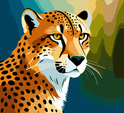 Cheetah staring