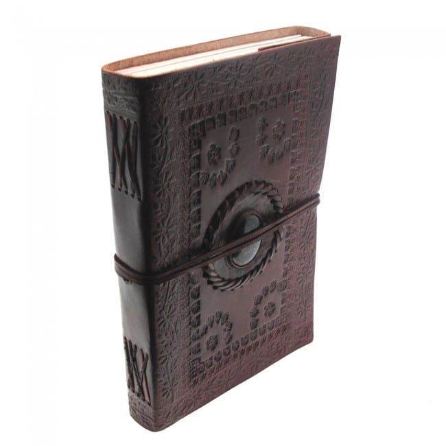 Craftshades – Vintage Single Stone Embossed Unique Design 7″5 Handcrafted Leather Journal/Diary 200 page | 100% Genuine Leather