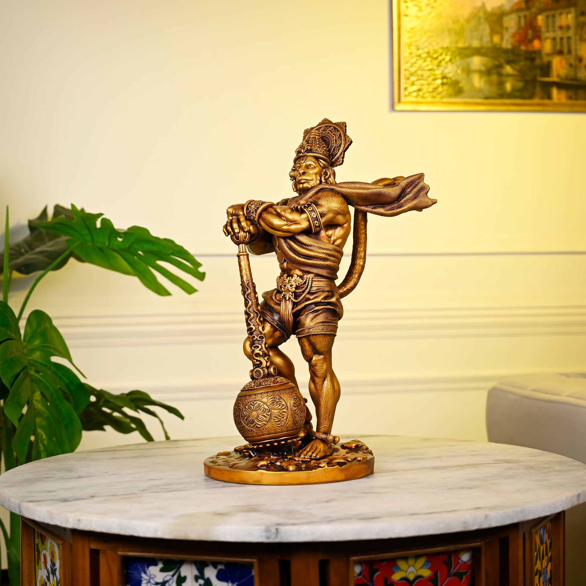 Artarium Bahubali Lord Hanuman Large Idol 1.38 Ft
