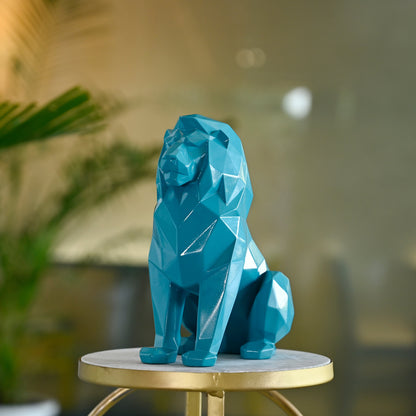Artarium Stylized Geometric Sitting Lion Figurine Idol