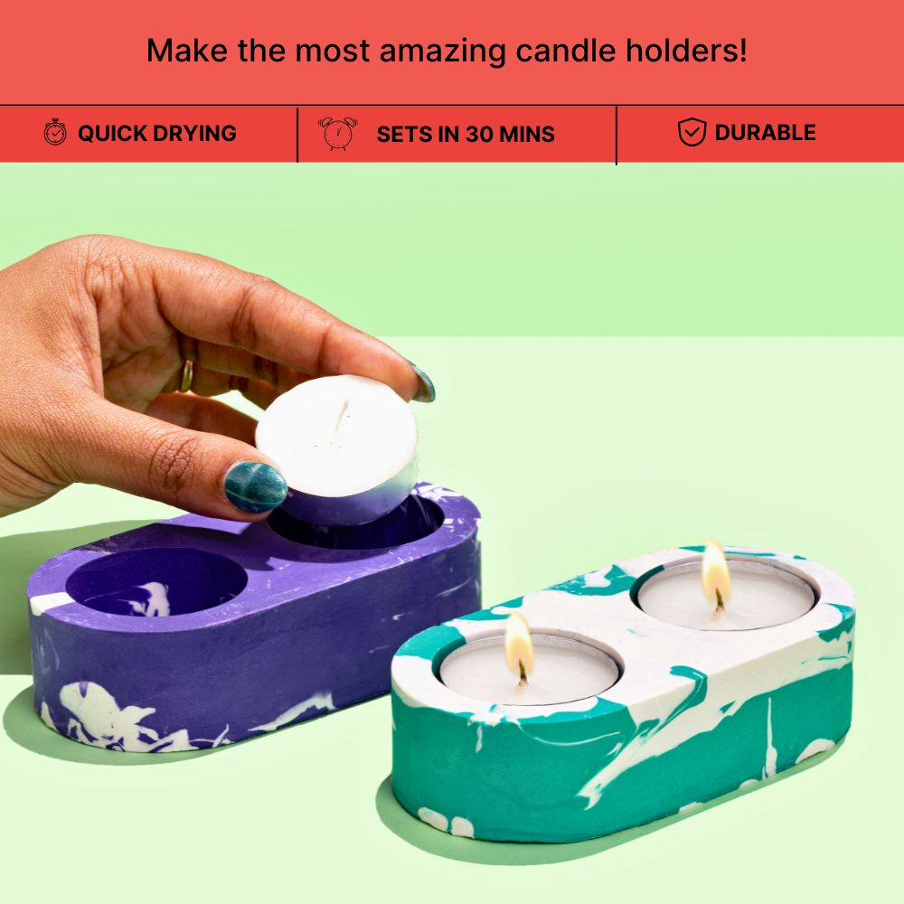 DIY Jesmonite Tea Light Candle Holder Kit