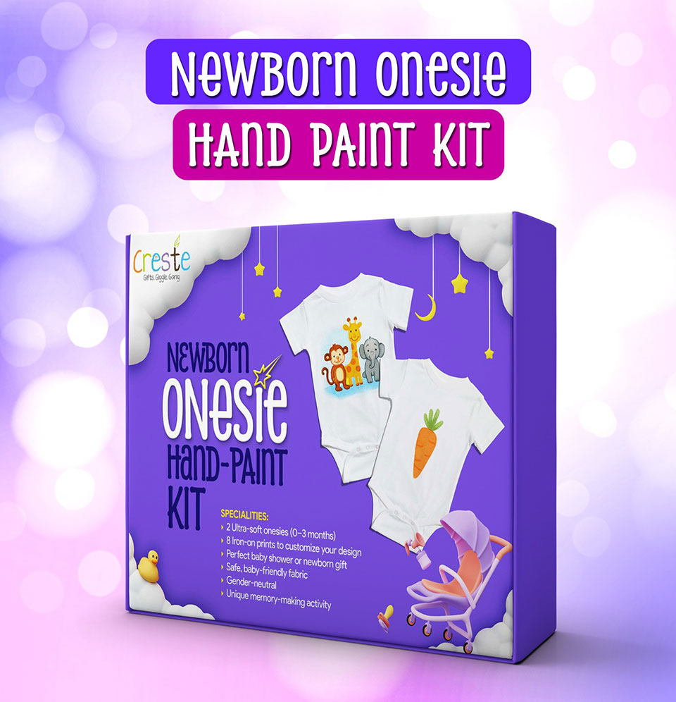 DIY Newborn Onesie Hand Paint Kit | up to 3years