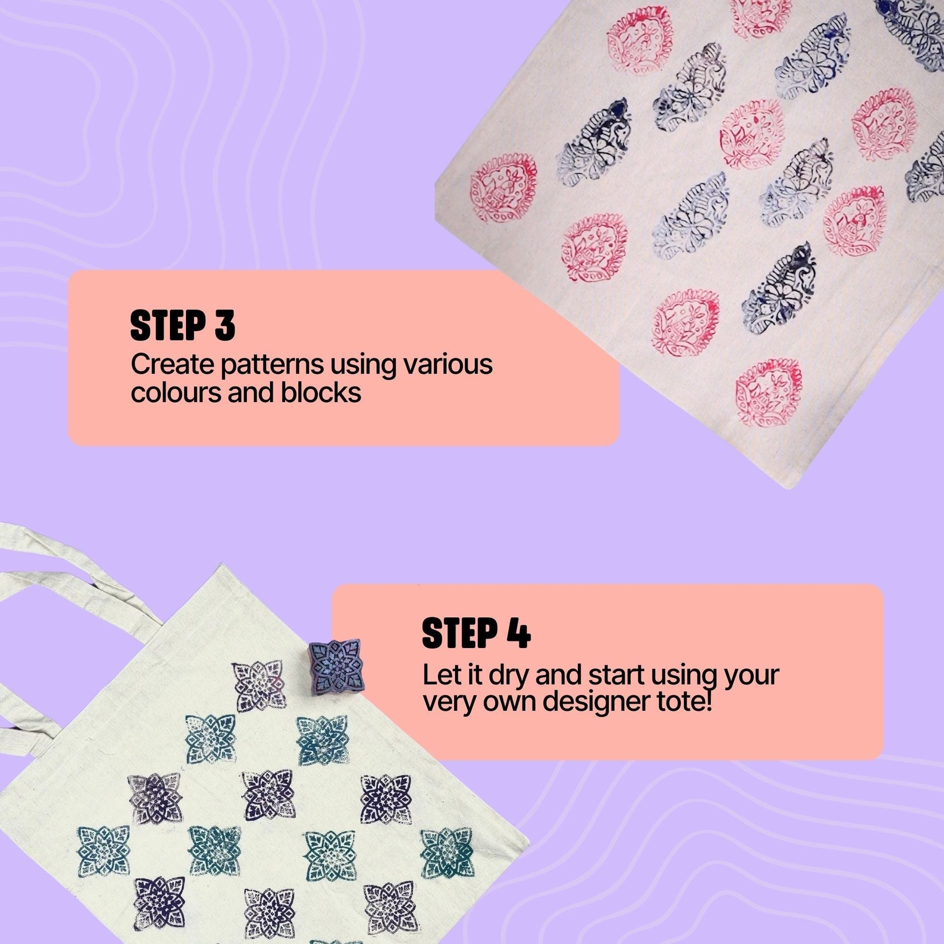 DIY Block Printing Kit (Tote Bag)