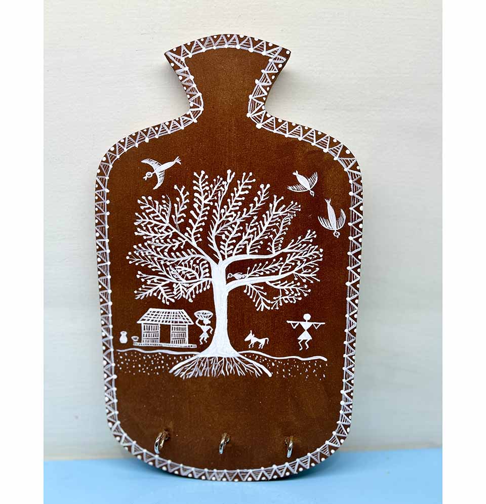 DIY Warli Keychain Holder Making Kit | 8years+