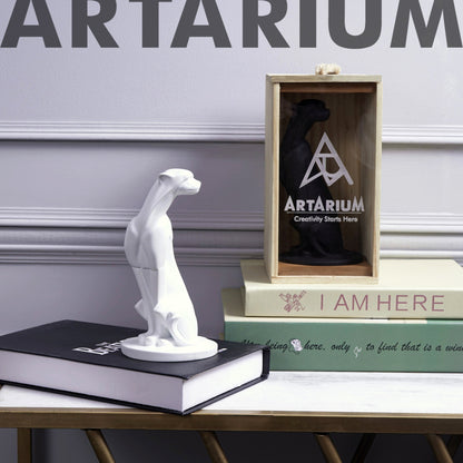 Artarium Abstract Art Sitting Panther Figurine Idol
