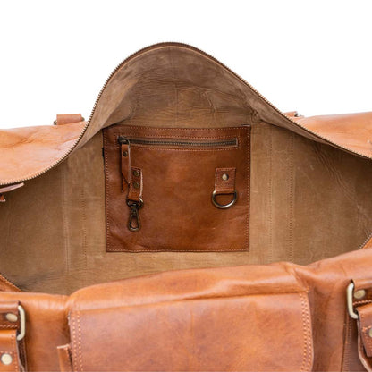 CraftShades 24 Inch leather bag Metal rivets for bottom reinforcement