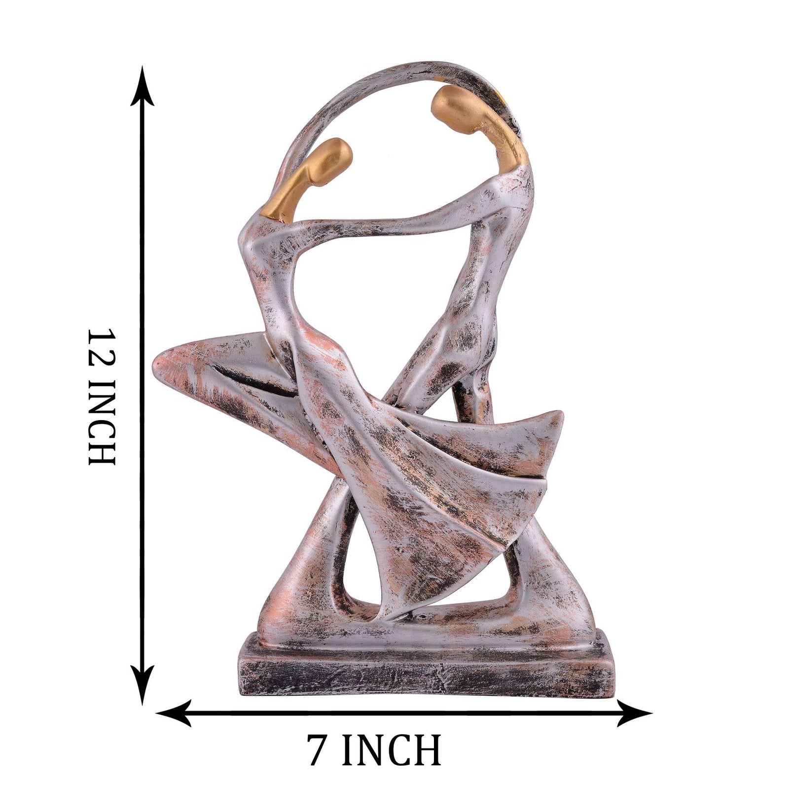 GREAT Valentine’s Day Gift For Girl & Boys symbolizes true love, Romantic Gift Showpieces silver brown
