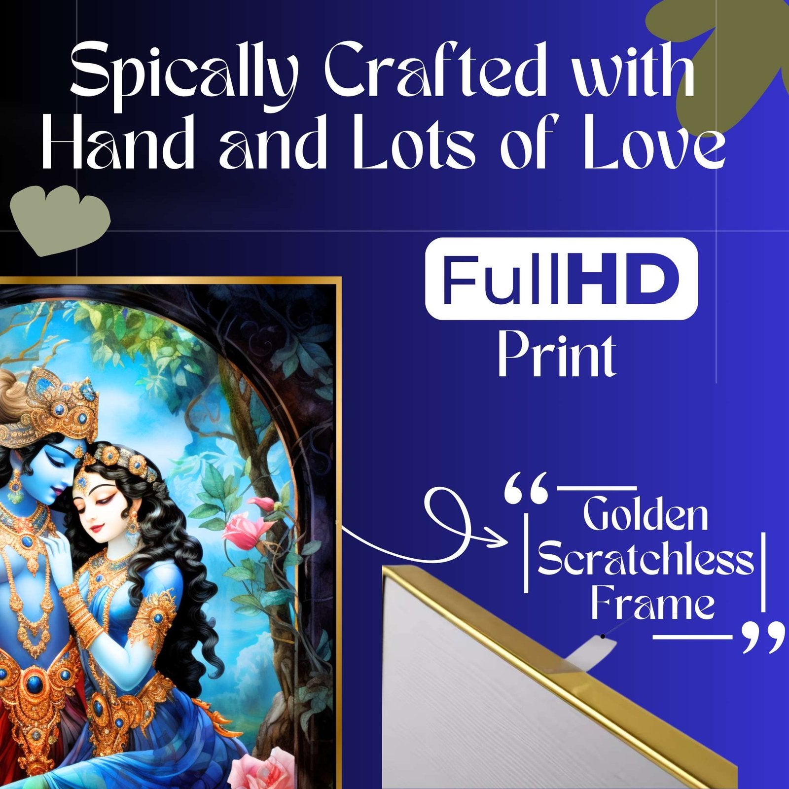 Set of Three Wall Paintings for Wall Dacoration Golden Framed Wall Paintings for Living Room & Bedroom Wall Art for Home Decoration & Office Wall Décor (24×18 inch CH-GD3-9)