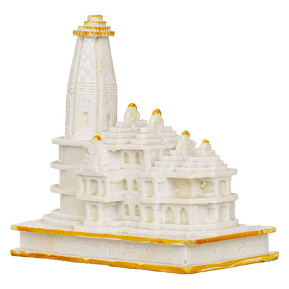 Ram Mandir | Jai Shree Ram JanamBhoomi Mandir, Religious, Mandir Murti, Ayodhya Model, for Home, Pooja Room, Puja, Temple | Marble Handcrafted- White