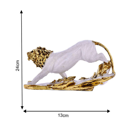 King Lion Black Statue