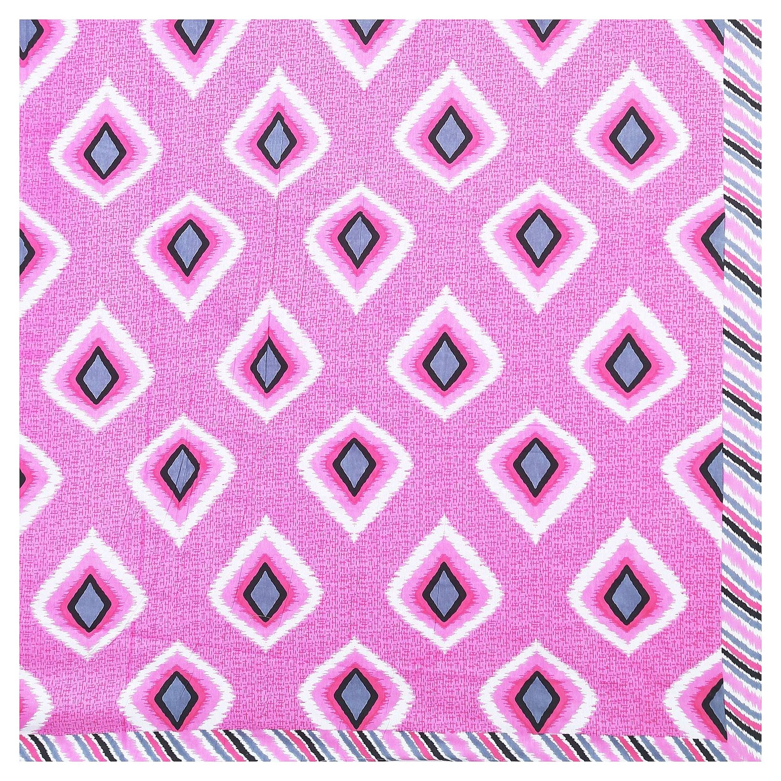 100% Pure Cotton Traditional Printed Bedsheet for Double Bed King Size Bedsheet with 2 Pillow Covers